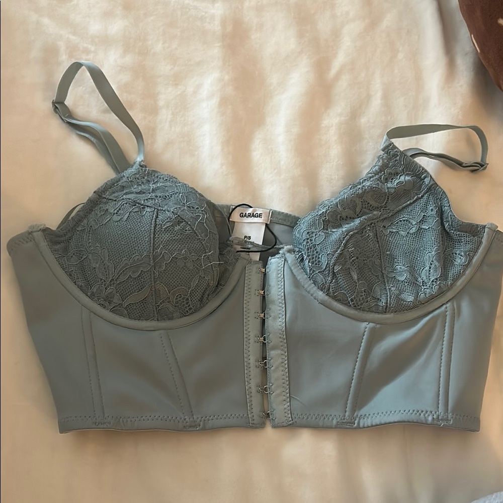 Garage Blue Lace Bustier
